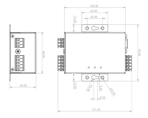 SWR485 Bộ chuyển đổi RS232 sang 485/422